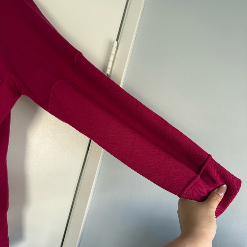 Lululemon Scuba Oversized Funnel-Neck Half Zip Long Berry Rumble - M/L - Picture 13 of 15